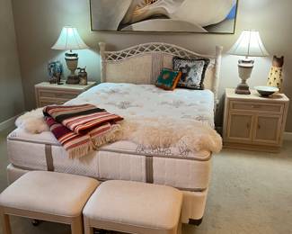 Lyda Laneville Art over the bed.