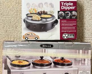 Crockpot And Bella Triple SlowCookers