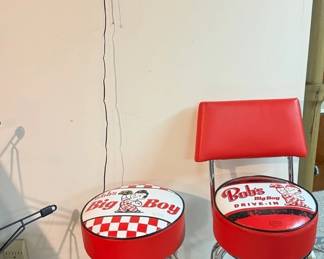Bobs Big Boy Stools And Clock