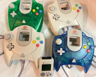 4 Sega Dreamcast And A Visual Memory Unit