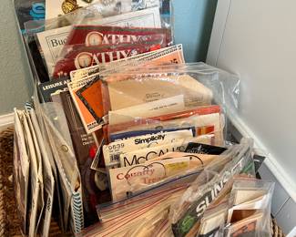 SEWING AND CROSS STICH PATTERNS