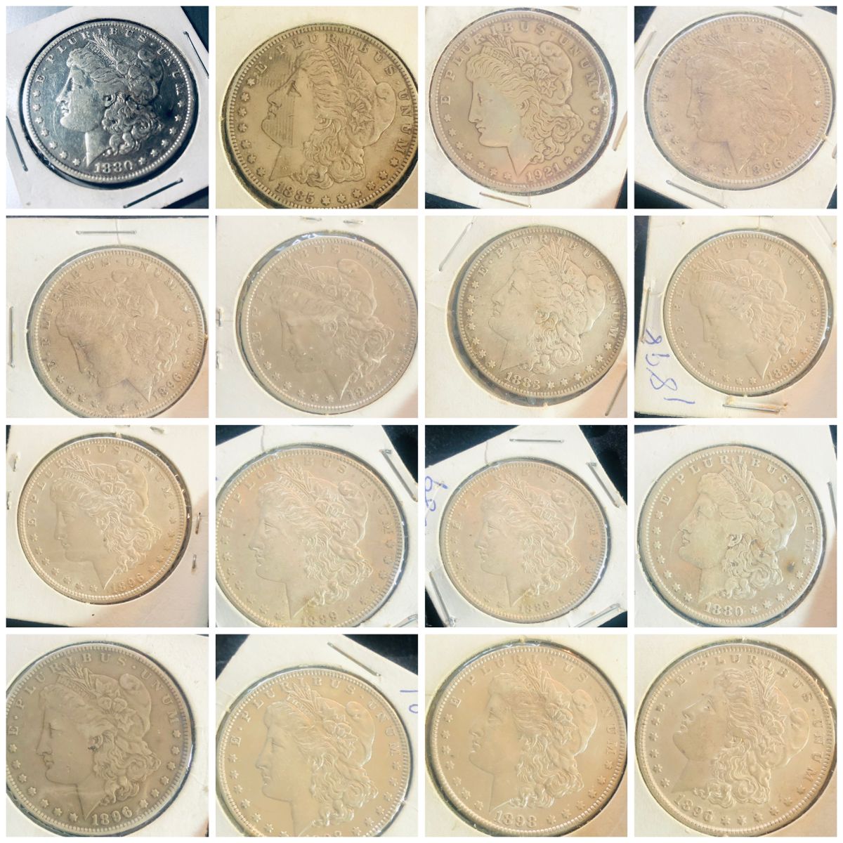 Antique 1800s Morgan Silver Dollars  
Bid online https://missdonnas.hibid.com