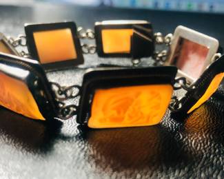 Phenomenal Carved cameo bracelet  