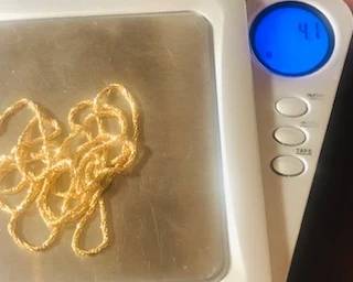 14k Gold 24 in necklace 4.1 grams 
