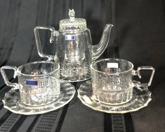 Waterford Crystal tea set with Teapot & diffuser 