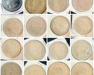 Antique 1800s Morgan Silver Dollars  
Bid online https://missdonnas.hibid.com