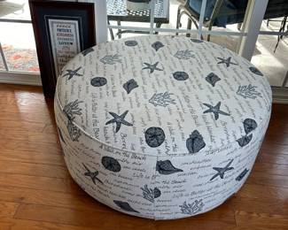 Nautical Oversized Ottoman