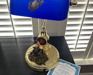Marine Corp Lamp - With COA (Bradford Exchange)