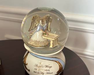 Angel's Wings Musical Snowglobe