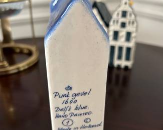 Punt Gevel 1600 Delft Blue house - Made in Holland - Hand Painted