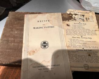 Griswold Patty Mold Recipe