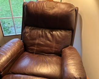 Leather recliner