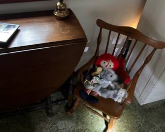 Antique chair and Raggedy Ann