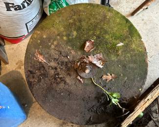Antique mill stone