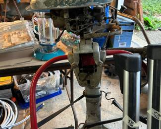 Antique Evinrude outboard motor