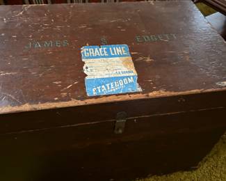Neat antique wooden shipping crate