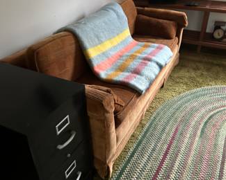 Sofa and 2 drawer file cabinet