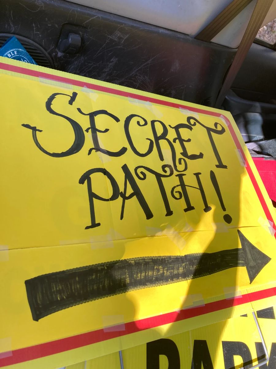 park at the church next door and take the secret path to the sale!