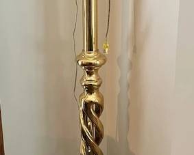 Brass floor lamp