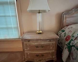 2 nightstands and matching headboard