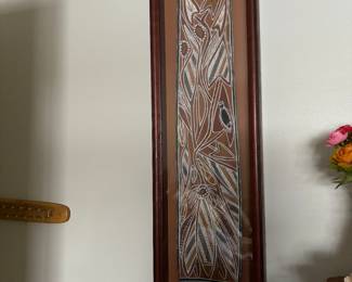 Framed African piece.