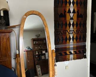 Oval floor mirror. Nice and heavy.