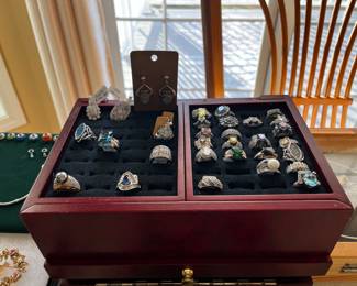 Sterling statement rings