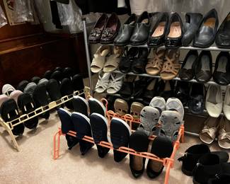 Over 42 pair of net/like-new women’s shoes
Skechers, Earth, Easy Street, Naturalizers, Clarks etc.  
most are size 7M