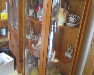 Curved glass china case