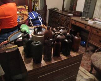 Bottles and stoneware