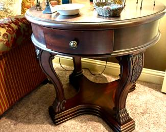 Pair of Carved leg Side Tables