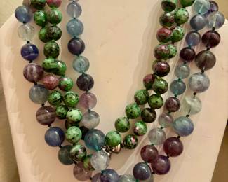 High Quality Green Gemstone Necklaces
