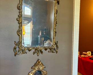 Assorted Gold Frame Mirrors