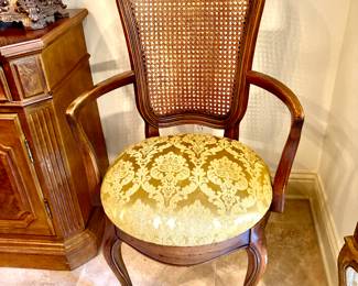 Same Chair With Yellow Damask Seat