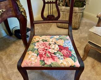 Duncan Phyfe Style Lyre Back Chair