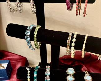 Sterling and Stones Bracelets