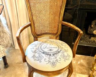 Cane Back French Chair with Provence Seat
