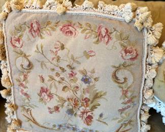 Vintage Petit Point Pillows
