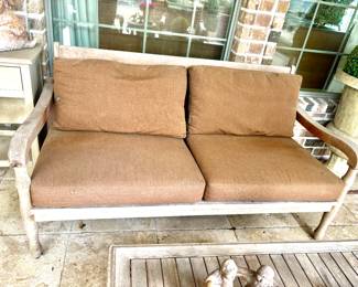 Teak Love Seat