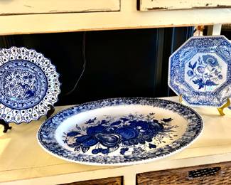 Blue and White Plates