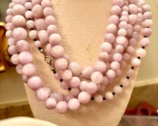 Lavender Rose Quartz Necklaces