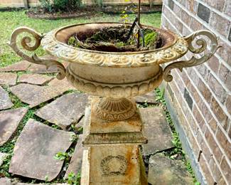 Pair of Cast Iron Planters