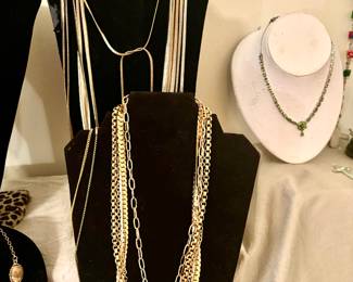 Gold Tone Chain Necklaces