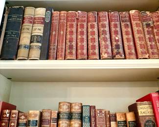 Wide Assortment of Leather Bound and Decorative books