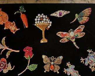 Assorted Jeweled Pins