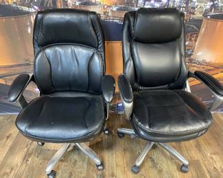 Black office chairs