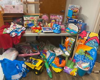 Books, Cars, Games, pool toys and more