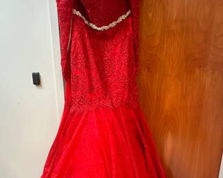 Absolutely Stunning Red Evening Gown