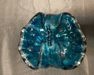 Beautiful Blue Murano Bowl