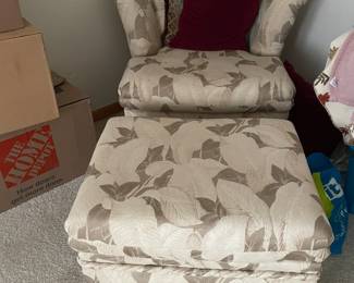 . . . nice accent chair and ottoman